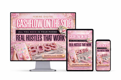 Digital Money Blueprint | Cash Flow | Multiple Side Hustles | All you need is your Phone to make over 9k a Month | Instant Digital Download