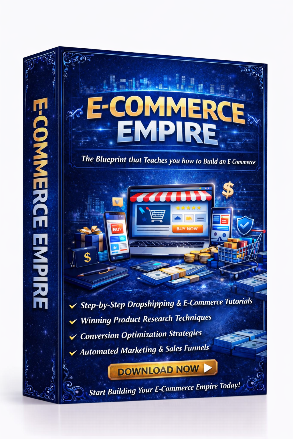 E-Commerce Empire 3 Day Course Blueprint | Digital Download | Online Store ECommerce Business Planning Resource