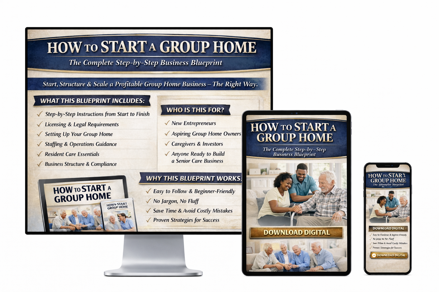 Group Home Blueprint | Digital Download | Group Home Planning Organization Resource - FEMINE DIGITAL