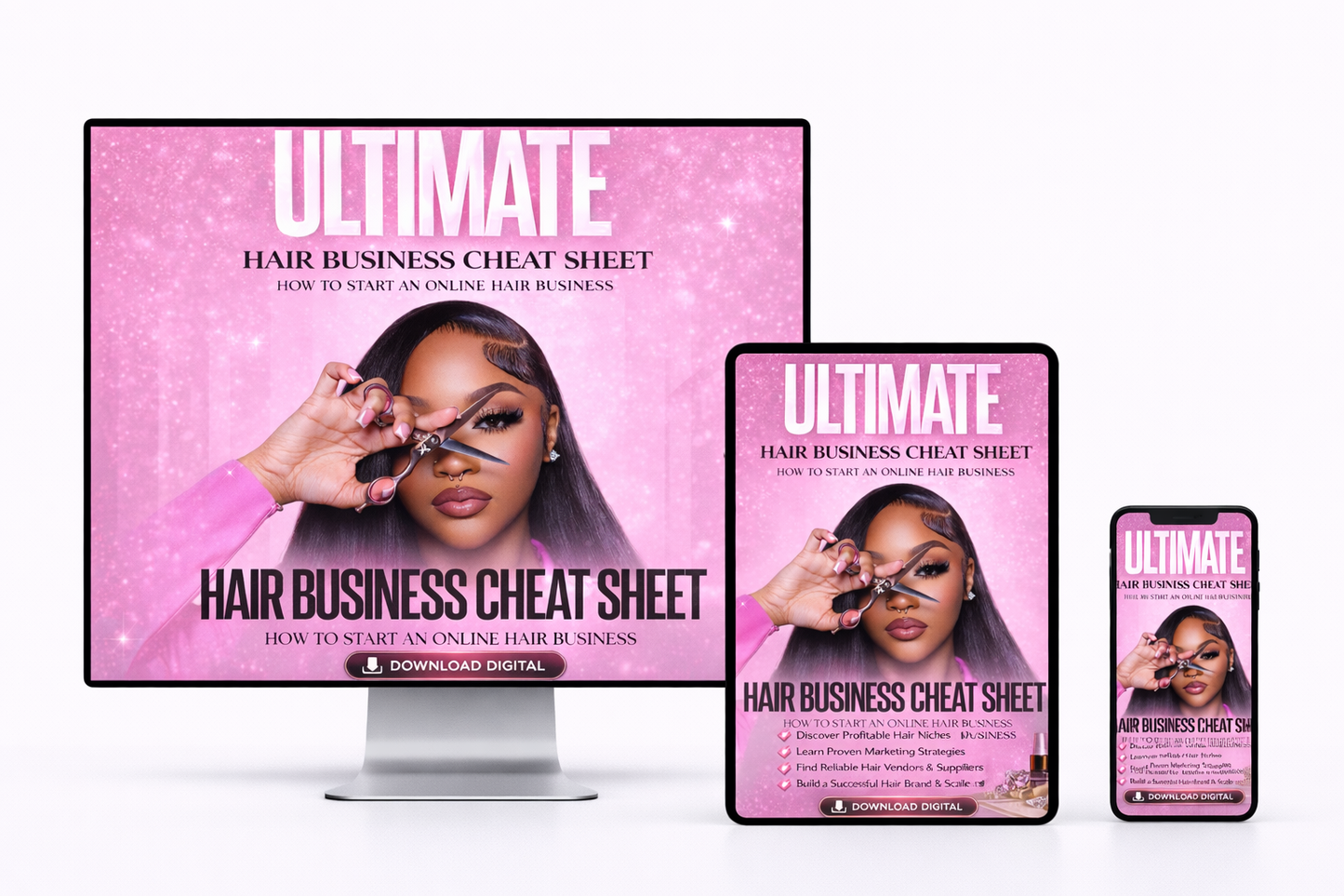 Hair Business Blueprint | Digital Download | Hair & Beauty Business Planning & Organization Resource - FEMINE DIGITAL