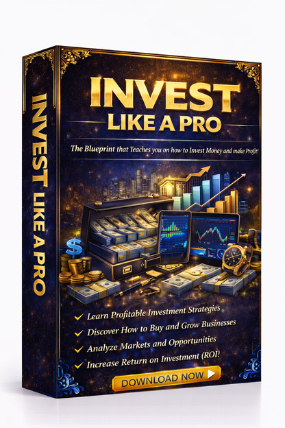 Invest Like A Pro 3 Day Course Blueprint | Digital Download | Investment Planning & Financial Education Organization Resource