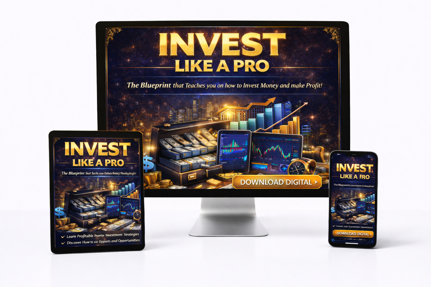 Invest Like A Pro Blueprint | Digital Download | Investment Planning & Financial Education Organization Resource - FEMINE DIGITAL