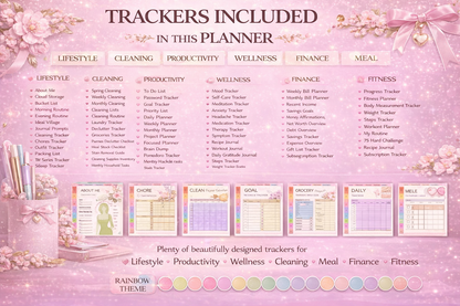 Digital Journal Blueprint Daily Weekly Monthly Planner for Organization Reflection Goal Planning Instant Download - FEMINE DIGITAL