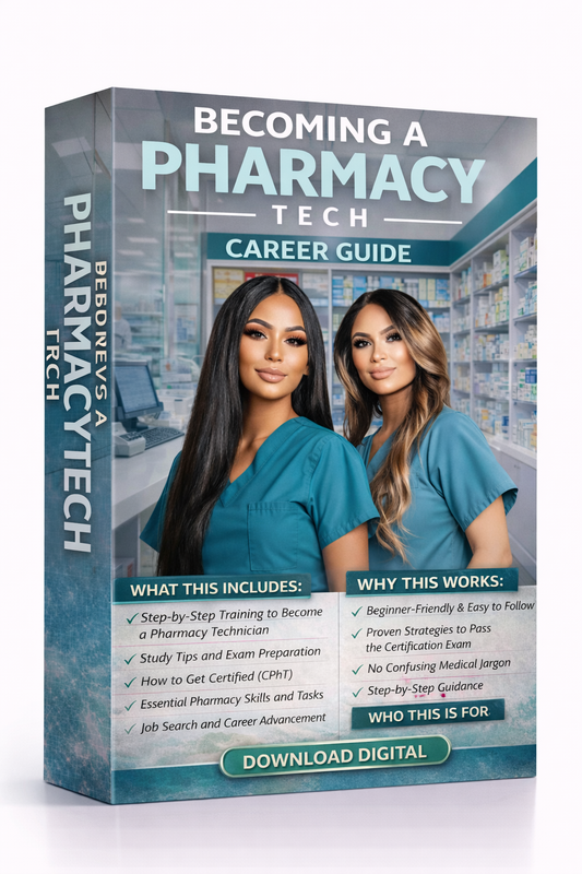 Pharmacy Tech Blueprint | Digital Download | Pharmacy Technician Study & Career Planning Resource