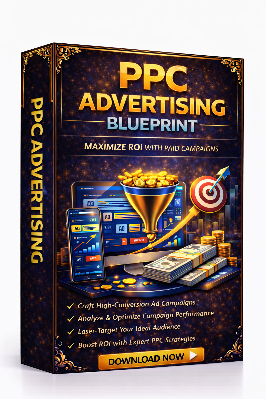 PPC Advertising 3 Day Course Blueprint | Digital Download | Paid Advertising Planning Organization Resource