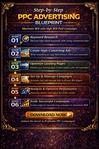 PPC Advertising Blueprint | Digital Download | Paid Advertising Planning & Organization Resource - FEMINE DIGITAL