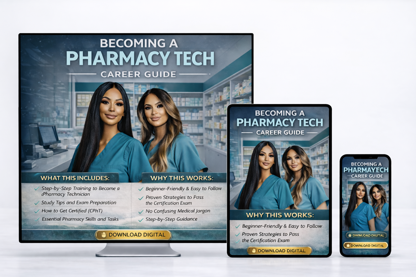 Pharmacy Tech Blueprint | Digital Download | Pharmacy Technician Study & Career Planning Resource - FEMINE DIGITAL