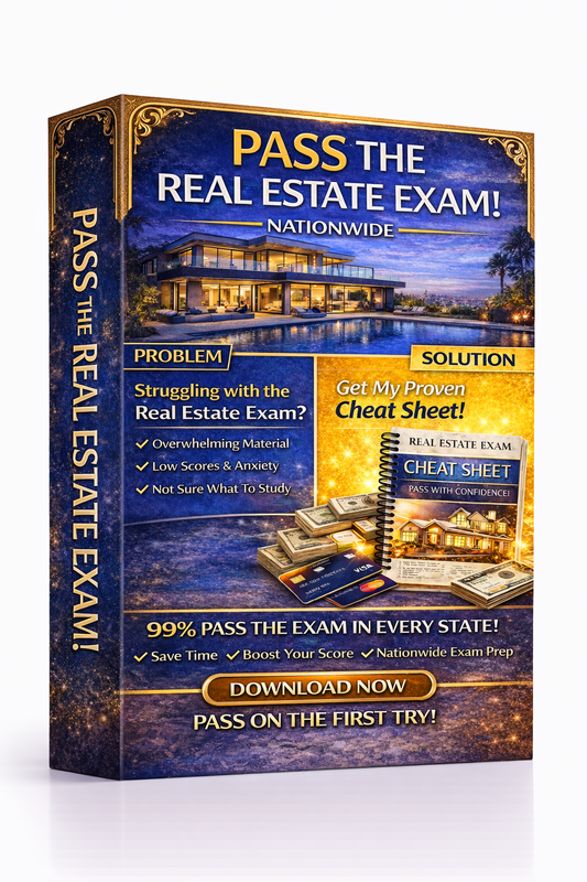 Real Estate Exam Prep | Digital Download | Real Estate Licensing Study Exam Preparation Resource