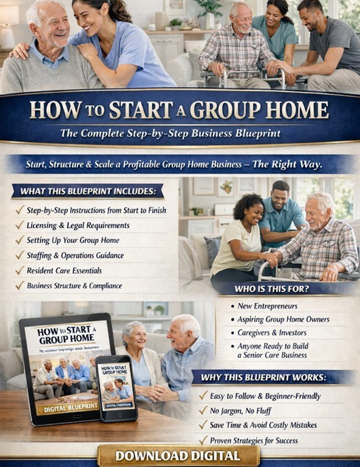 Group Home Blueprint | Digital Download | Group Home Planning Organization Resource - FEMINE DIGITAL