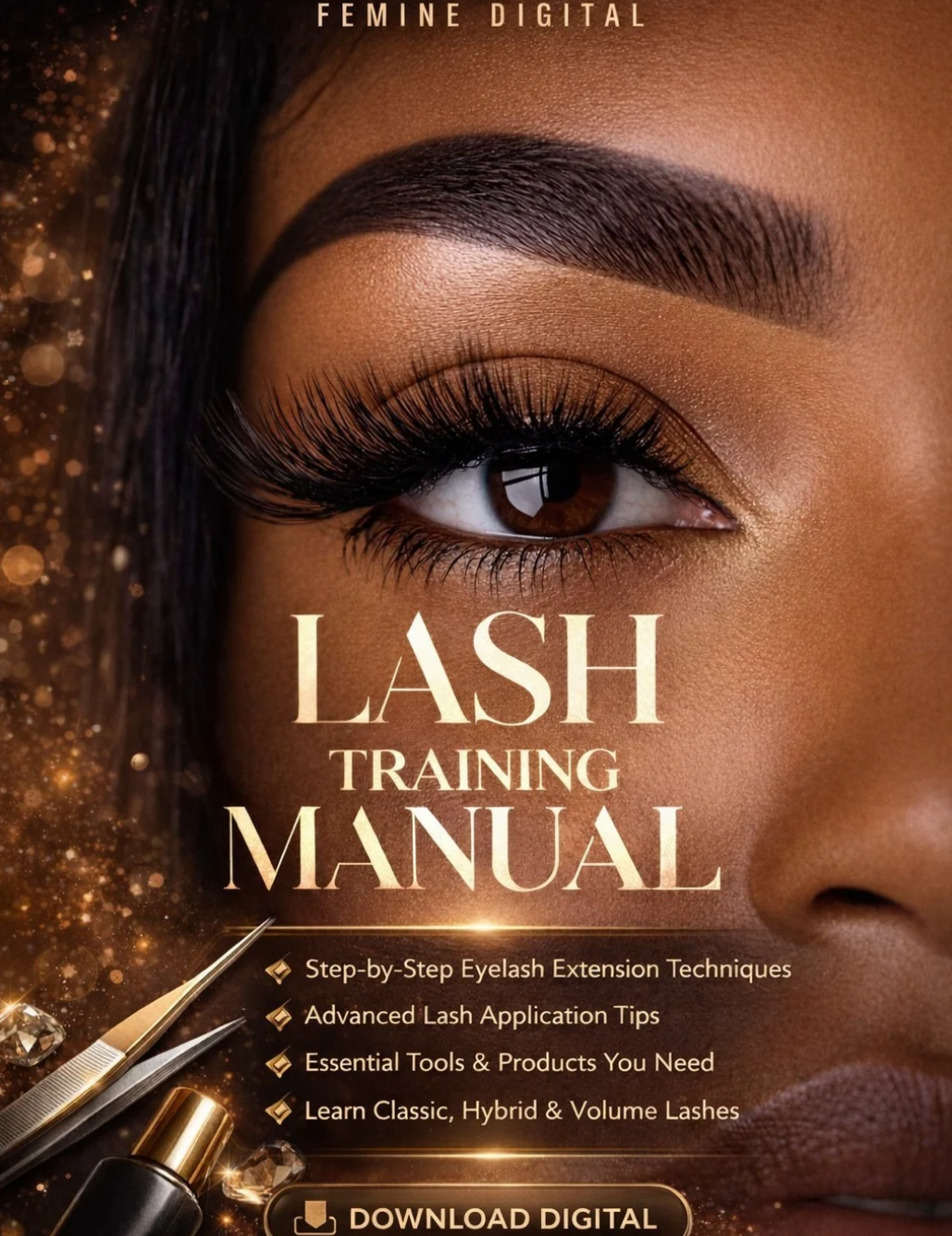 Lash Training Manual Blueprint | Digital Download | Lash Artist Training & Organization Resource - FEMINE DIGITAL