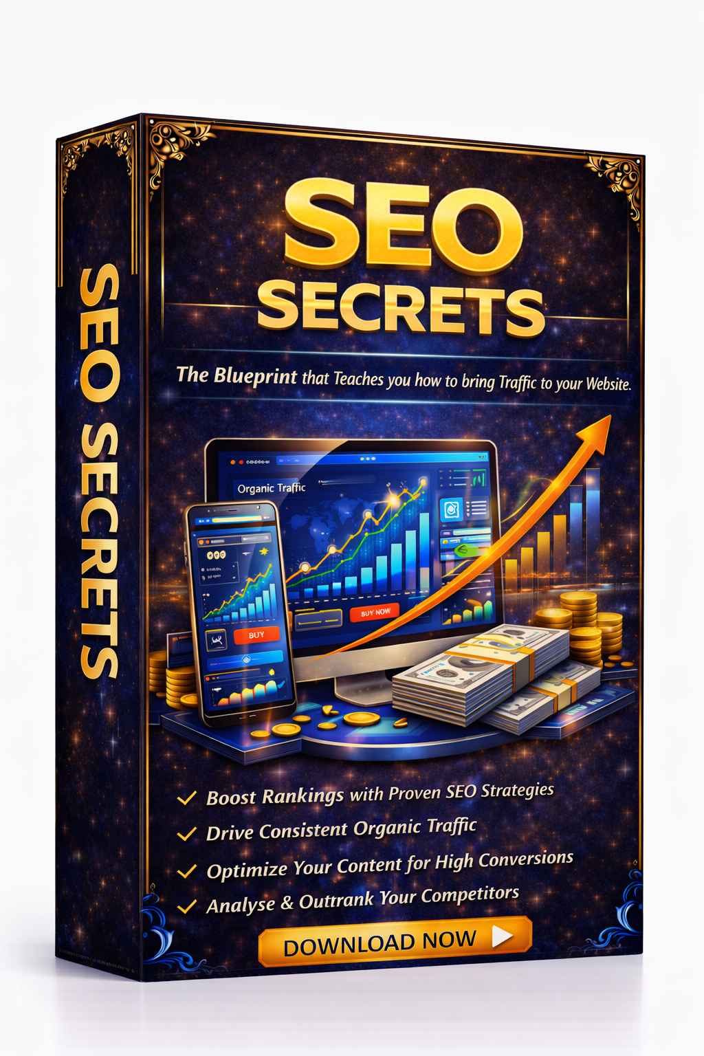 SEO Secrets 3 Day Course Blueprint | Digital Download | SEO Planning & Search Optimization Organization Resource