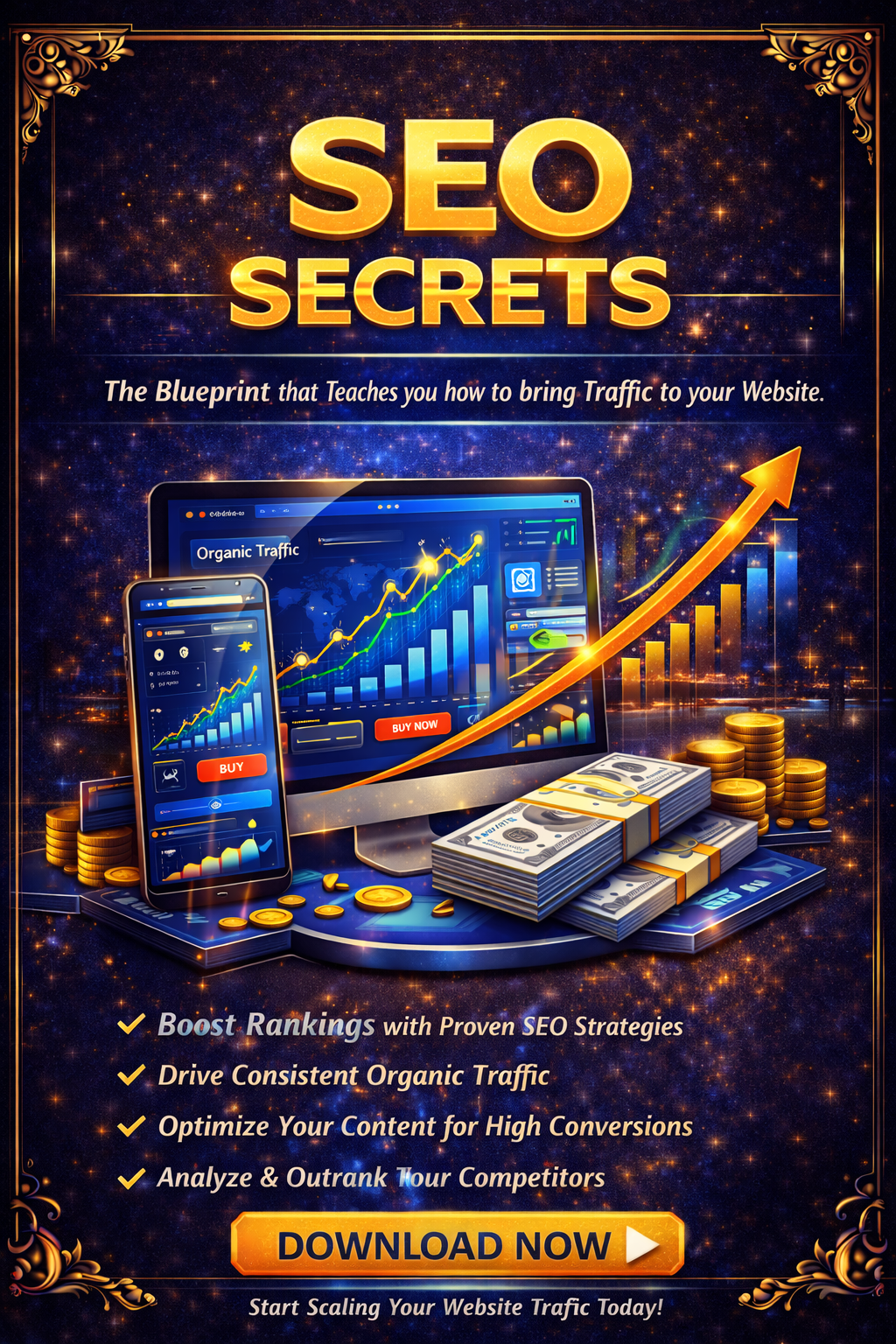 SEO Secrets Blueprint | Digital Download | SEO Planning & Search Optimization Organization Resource - FEMINE DIGITAL