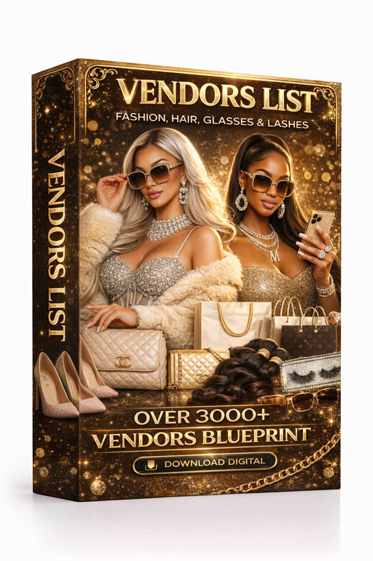 Vendors List Blueprint | Digital Download | Vendor Resource for Online Sellers | Boutique & E-Commerce Planning Tool